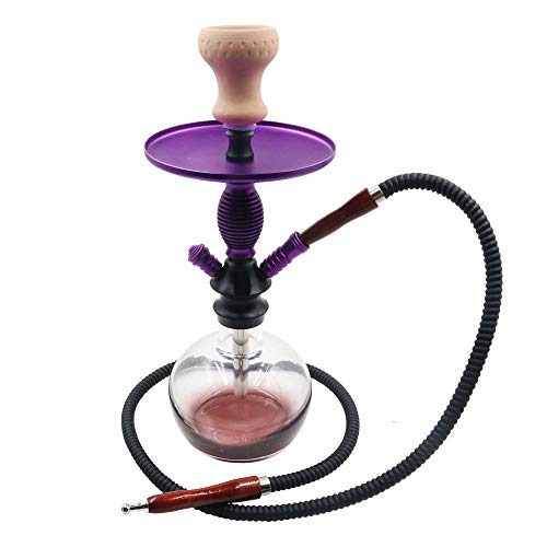 HW Wasserpfeife aus Leder, waschbar, Holzgriff, 150 cm, 1 Stück (schwarz) – Bild 6