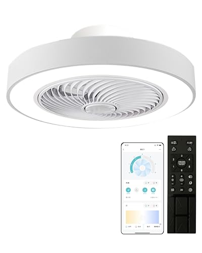 【360度首振り 省エネ 冷暖室に適用 】XINGMU LED シーリングファンライト 屋内用天井扇風機 直径50CM 最大3900LM 調光調色 風量 6階段調整 静音 軽量 薄型 空気循環 安心 安全 照明器具 APP遠隔操作 リモコン付き 8畳 10