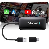 OTTOCAST Play2Video Ultra AI Box, Adaptador Inalámbrico CarPlay