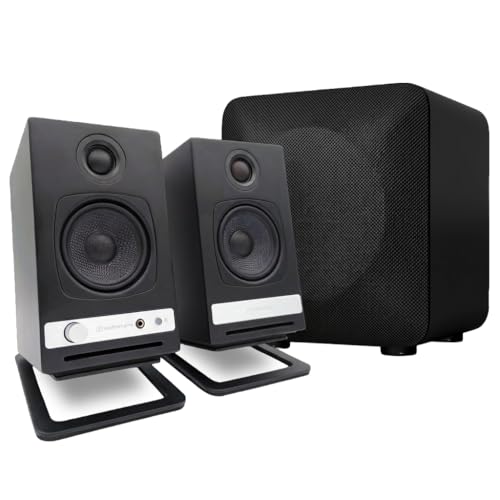 Image of Audioengine HD3 Powered Bookshelf Speakers (Pair) Satin Black