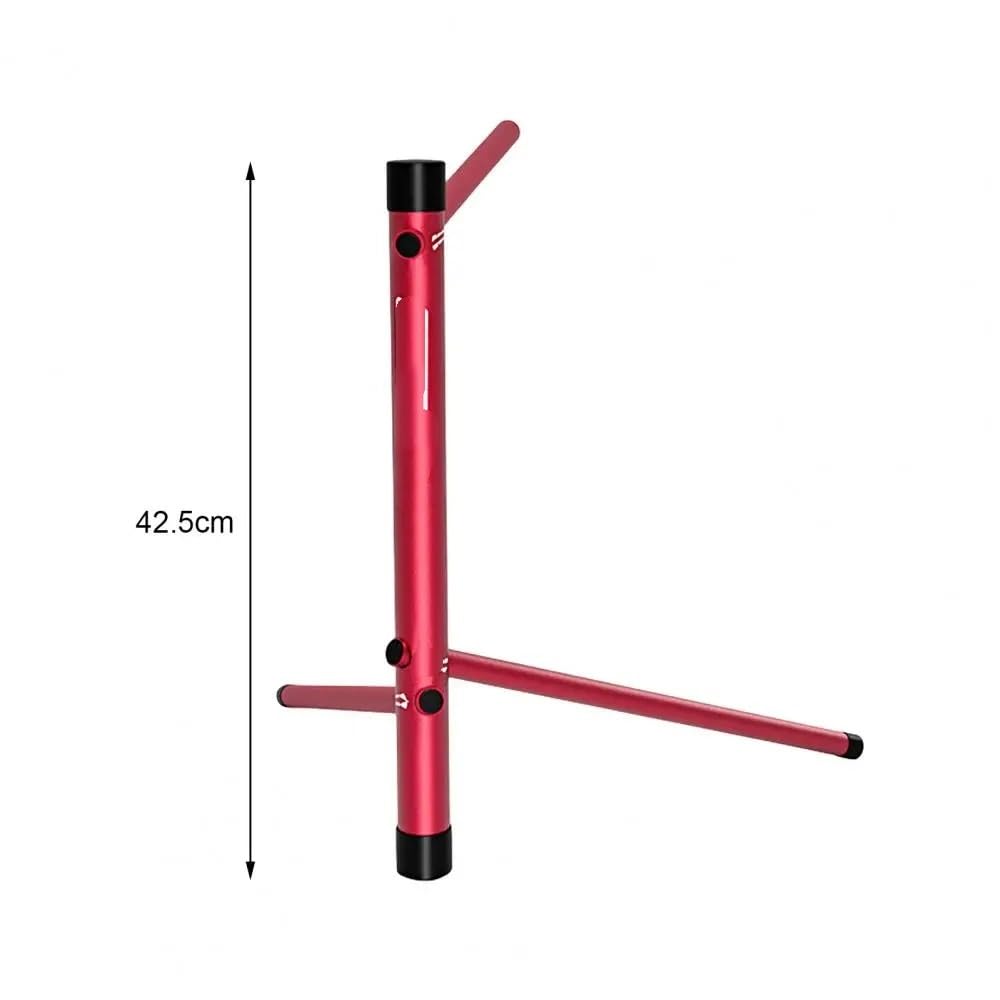 Soporte Bicicleta Soporte De Reparación Bicicletas, Estacionamiento Aleación Aluminio(Red 42.5cm x 6.5cm)