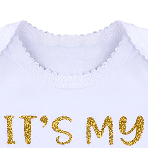 It’s My 1St Birthday Outfit Baby Girl Romper Tutu Skirt Glitter Sequin Bowknot Headband Leg Warmers Clothes 4Pcs Set Cake Smash Photography Props Pink 1St Birthday 1 Year Old #TOP2