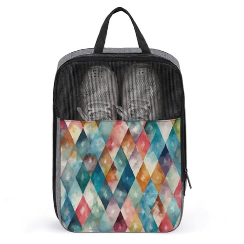 With Seasonal Colors Shoe Bags for Travel Water-Resistant Shoes Pouch with Handle Fashion Shoe Organizer with Zipper Closure Portable Sneaker Carrier for Men & Women Daily Use