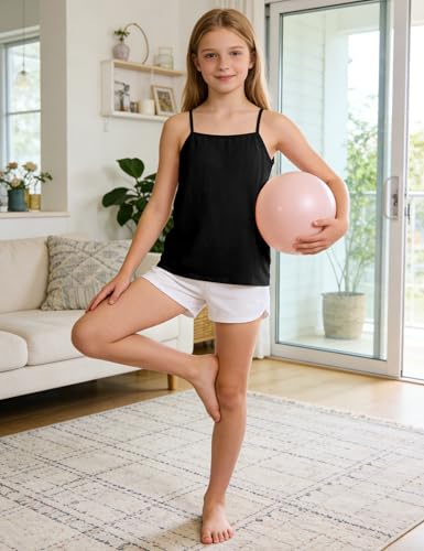 Image of BOOPH Girls Camisole Undershirts Kids Cotton Tank Tops Training Bra