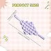 Menolana Massage Roller Sticks Manual Massage Portable Ergonomic Fitness Body Roller Tool for Thighs Body Shoulders Arms Yoga, Violet