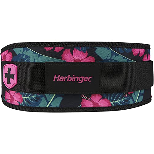 Harbinger 4.5" Foam Core Weightlifting Belt-Supports Lower Back During Lifting,Foam Core Allows For Full Range Of Motion,Built To Fit Both Men and Women for Moderate Lifts,Large,Floral - Image 2
