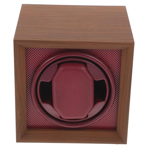 Caja giratoria automática para relojes que evita el paro mecánico en mdf marrón