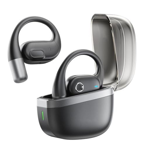 Bluetooth 5.4: dotato di un chip Bluetooth 5.4, gli auricolari wireless offrono una portata di trasmissione fino a 9 metri, garantendo una connessione più stabile, mantenendo una bassa latenza di soli 55 ms. Offrono velocità di trasferimento dati due volte più veloci e consumano il 30% di energia in meno rispetto al Bluetooth 5.3. Le cuffie Bluetooth non solo offrono una modalità a doppio orecchio per il suono stereo, ma possono anche funzionare individualmente, consentendo a te e ai tuoi amici di condividere le cuffie senza interferenze.