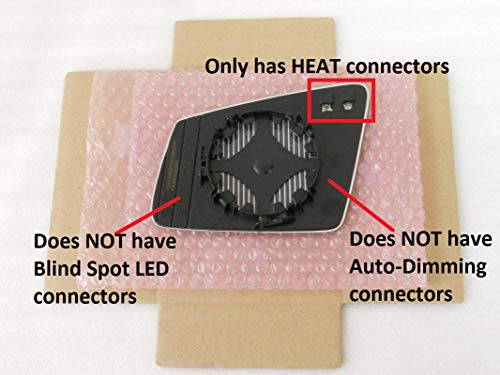 Heated Mirror Glass For Mercedes-Benz B C E S Cl Cla Gla Glk Class Passenger Side View Right Rh - Not Auto-Dimming – No Blind Spot Monitor #TOP4