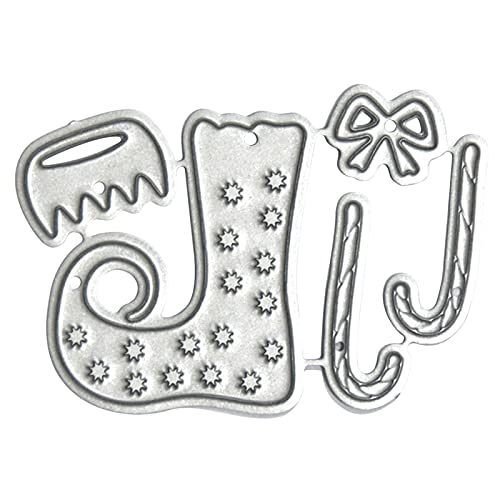 Corte de Metal de Natal Morre Xmas Tree Shoe Shoes Shape Cutting Die for Kids DIY Cartão de Scrapboo