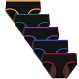 Nalwort Womens Period Underwear Menstrual Period Panties Postpartum Cotton Panties 5 Pack XL