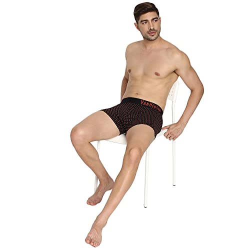 Image of Van Heusen Men's Cotton Trunks - Pack of 2 |contoured pouch for support | Antibacterial Briefs | Sweat Absorbant | Moistue Wicking | Breathable Everyday Underwear | Long Lasting Color| Solid Colors | Style 10041
