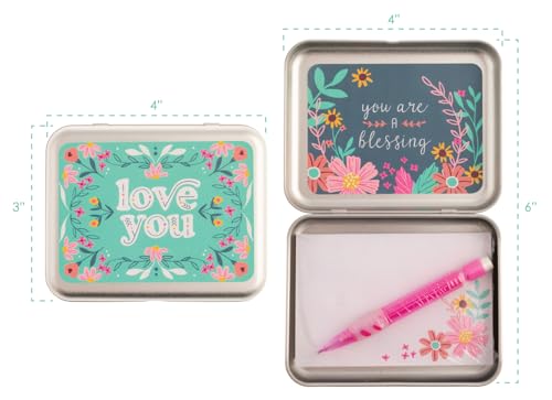 Image of Karma Sentiment Note Taking Prayer Encouraging Notes Love You Box - Inches