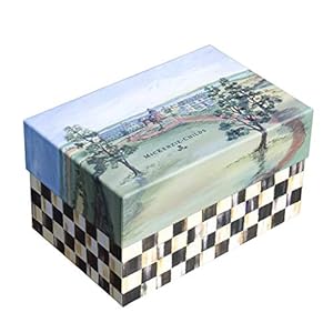 Mackenzie childs glass ornament tree farm santa  urban country home decor