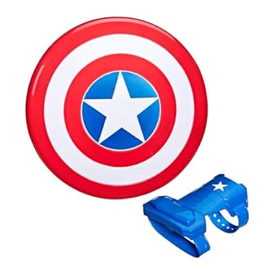 Hasbro Marvel Avengers, Escudo y Guante Magnéticos, Superhéroes, Cosplay Capitán América, Juguetes para Niños y Niñas de 5 Años o Más, Juegos de Disfraces, Multicolor Fantasía | Ya disponible en tu tienda friki favorita! En mundofriki.es!