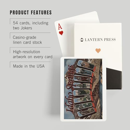 Lantern Press Idaho Springs, Colorado, 52 cartas póker miniatura 3