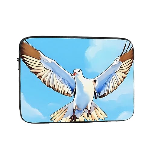 Laptophülle, 10 Zoll (25,4 cm), Möwen im Flug, stoßfeste Schutzhülle – Miniatur