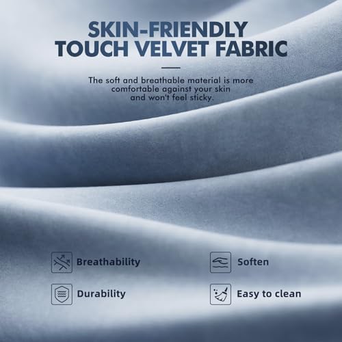 Image of Soontrans Velvet Fabric Ergonomic Gaming Chair with Footrest, Reclining Office Computer Desk Game Chairs with Massage Lumbar Cushion,Headrest,Comfortable Video Gamer Chair for Adult