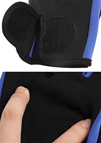 Afinder Adults 1.5mm Neoprene Diving Gloves Flexible Thermal Full Finger Short Wetsuit Gloves for Swimming Snorkeling Kayaking Surfing Watersports Spearfishing Sailing