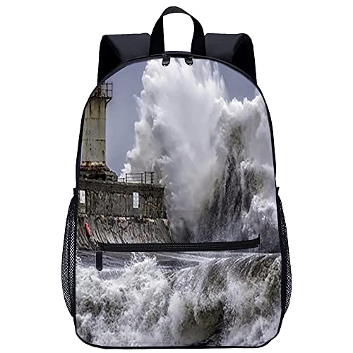 Sac à dos de sport et de randonnée outdoor avec grand compartiment imprimé 3D