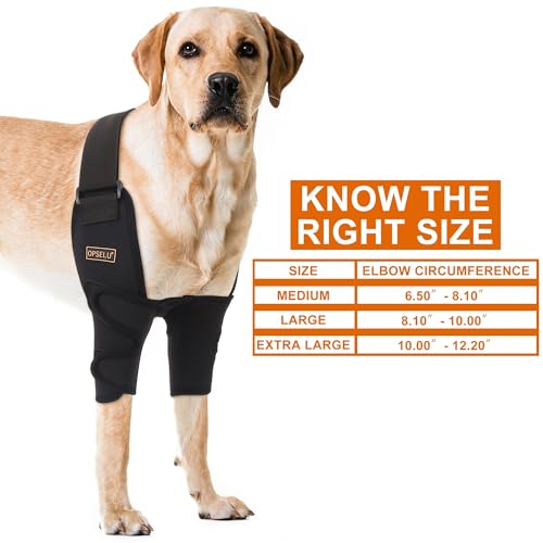 Dog Shoulder Brace for Canine Elbow and Shoulder Support, Elbow Hygroma, Dysplasia, Osteoarthritis, Elbow Calluses, Pressure Sores and Shoulder Dislocation, Dog Leg Brace Front (L) - Image 3
