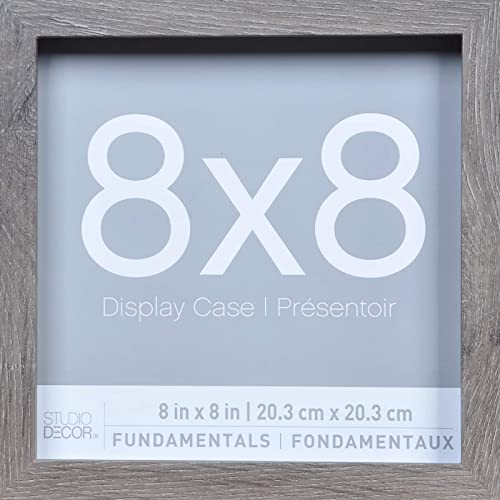 3-Pack Gray 8”; x 8”; Shadow Boxes, Fundamentals by Studio Décor® - Thumbnail 4