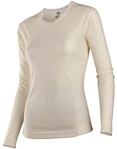 Coldpruf Women's Classic Base Layer Long Sleeve Crew Neck Top, Almond, M 48AMDAL