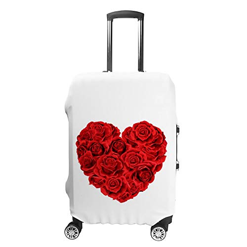 Housse de protection pour bagages cœurs roses évitant les rayures de valise