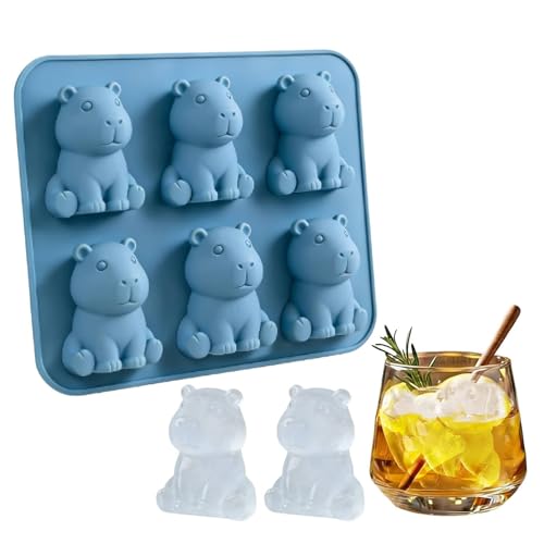 Molde de cubitos de hielo 3D silicona animal miniatura 1