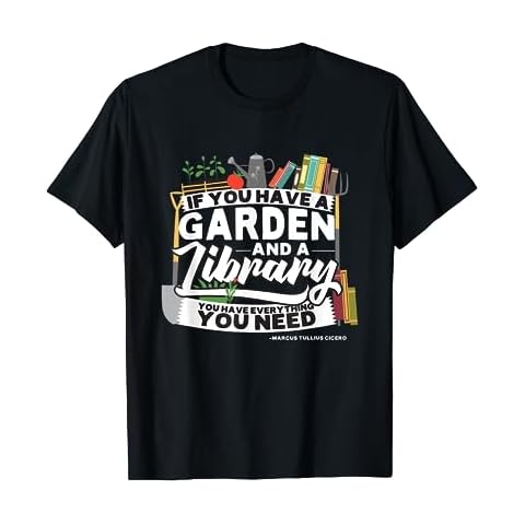Fun Garden, Library T Shirt - Marcus Cicero quote Cover