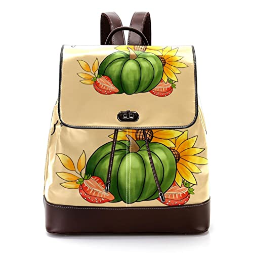 Sac à dos PC portable contre les chocs en cuir synthétique imprimé floral