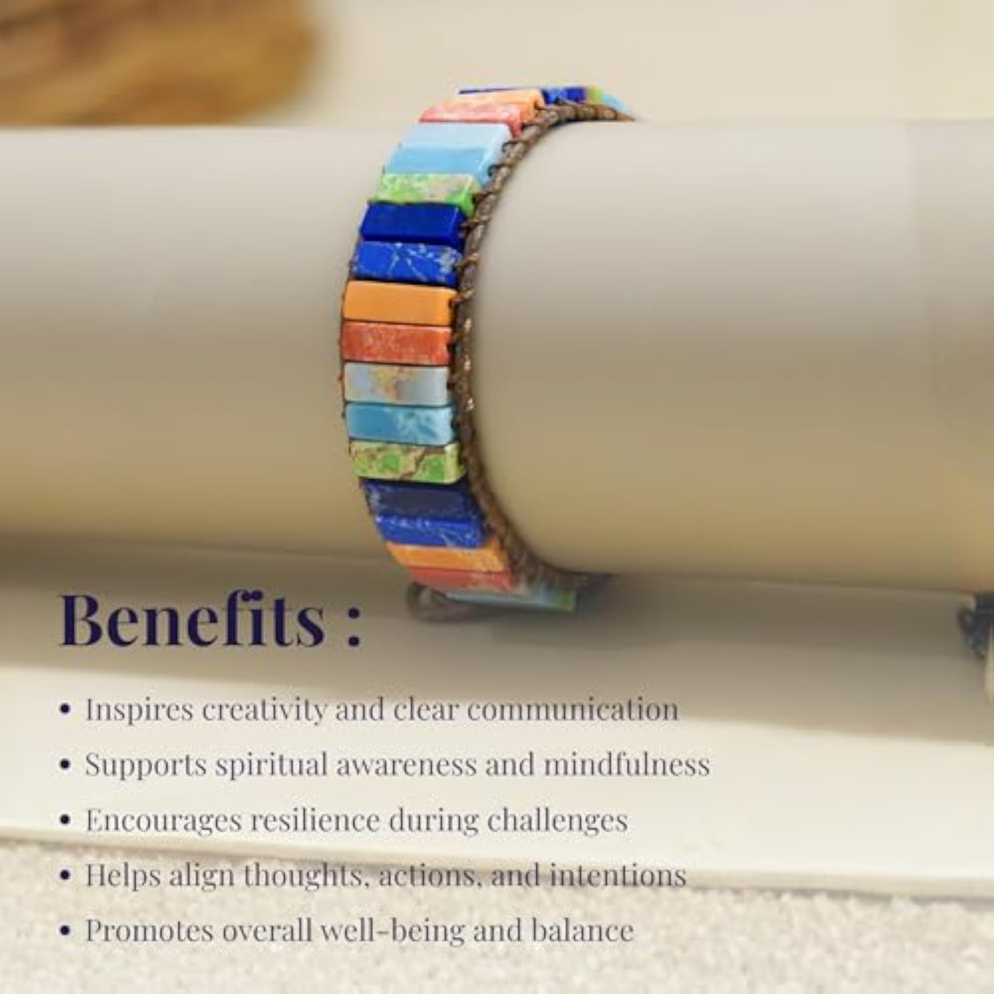 7 Chakra Healing Crystal Bracelet with Natural Stone Beads