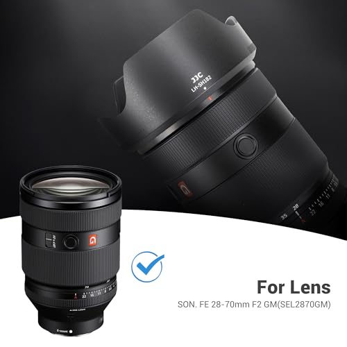Image of JJC ALC-SH182 Lens Hood Shade for Sony FE 28-70mm f /2 GM Lens (SEL2870GM) | Bayonet, Reversible, No Vignetting, Replace Sony ALC-SH182 Lense Hood, Allow to Attach 86mm Filter & Lens Cap, No Vignetting