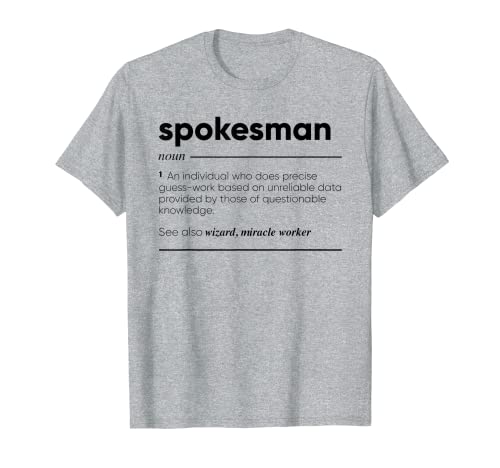 Portavoz Definición Divertida Camiseta