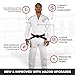Sanabul Essential BJJ Gi for Men Brazilian Jiu Jitsu Gi Lightweight Preshrunk Fabric for Jiu-Jitsu Training & Competition - White, A3