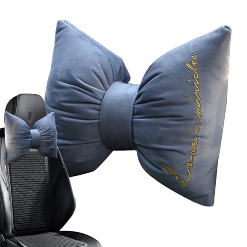 Jyxuyy Soporte para el cuello del coche, almohada de apoyo para el cuello de viaje, suave y bonito cojín para el cuello para una conducción cómoda, alivio del estrés mientras conduces