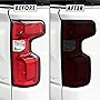 SlickMod PreCut Vinyl Smoke Tint for 2019-2022 Chevy Silverado Tail Light (1. Taillight, 20% Dark Smoke)