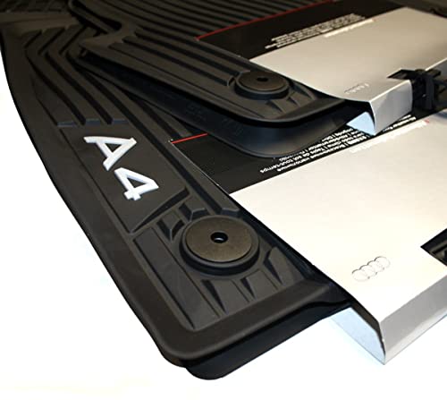 Original Audi A4 B9 8W Fußmatten Gummi Premium Gummimatten Allwetter 4-teilig vorn+hinten...