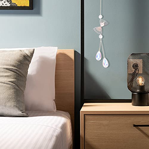 Cabilock Pingente De Cristal Pingente Apanhadores De Sol De Cristal Encanto Do Carro Do Espelho Retr