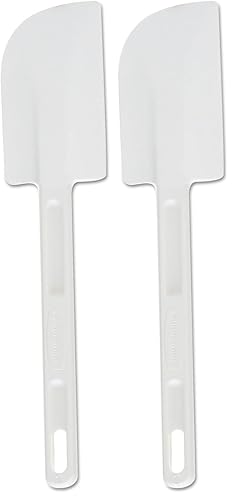 Rubbermaid Commercial Products - Espátula raspadora de temperatura fría, color blanco, 9.5 pulgadas, diseño de reposo limpio (FG1901000000) (paquete