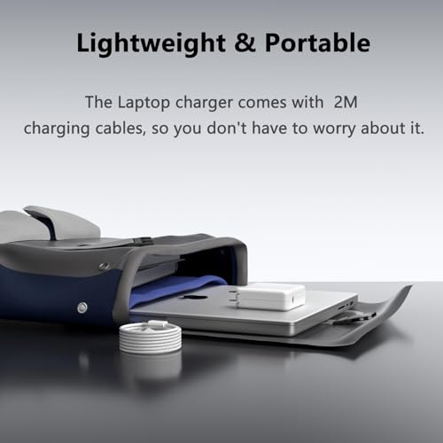 Image of 140W Mac Book Pro Charger for MacBook Pro 16 /14 inch for Mac Air 15 /13 inch 2021 /2022 /2023 /2024 /2025 /2026 /M1-M5 Type C to Magnetic 3 Fast Laptop Charger Power Adapter 6.6FT Cable with LED Light