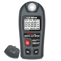 BSIDE Digital Illuminance Light Meter Lux Tester Luxmeter, 0-200.000 Lux Handheld Environment Luminometer Photometer for Photography Garden Film Indoor Classroom Plants LED Grow Light