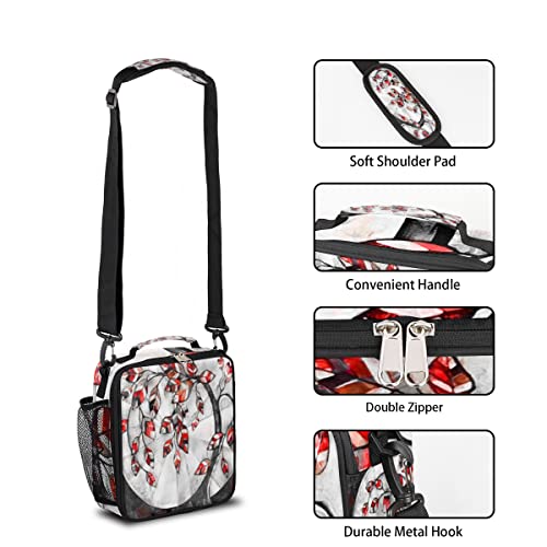 Kids Lunch Box For Boys Girls Lunch Bag Abstract Art Leaves Kids Lunch Bags Insulated Meal Tote With Adjustable Shoulder Strap For School Picnic #TOP1