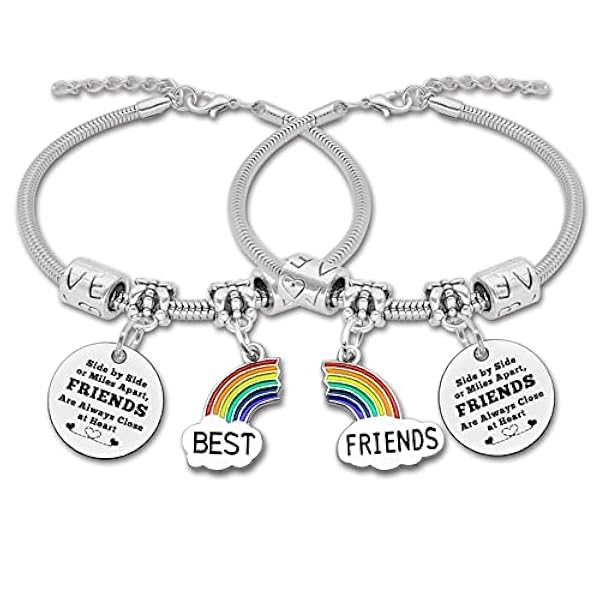 Vriendschapscadeaus voor vrouwen, armband, beste vriend, armband, BFF-sieraden voor 2 meisjes, vriendschapscadeau op lange afstand, verjaardagscadeaus voor bestie, inspirerende armbanden voor vrouwen,