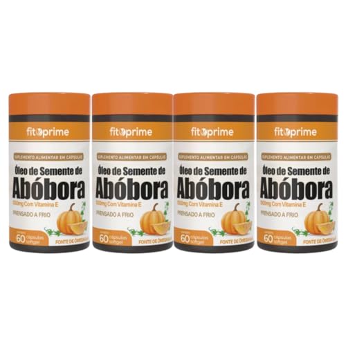 Kit 4x Oleo De Semente De Abobora 1000mg 60cps Fitoprime
