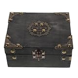 Décorative et fonctionnelle : cette boîte à puzzle antique allie l'esthétique rétro d'un porte-bijoux à un rangement pratique pour souvenirs, bijoux, boîtes d'escape game ou coffre au trésor avec serrure à combinaison