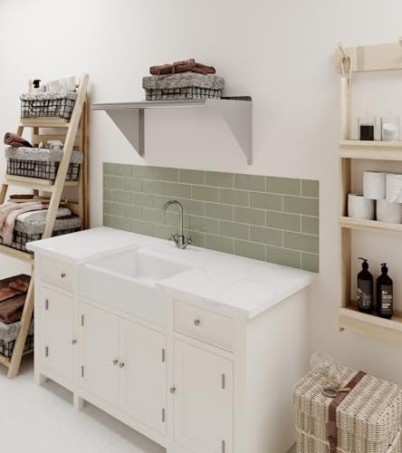 Image of AmGood 14 in. x 30 in. Stainless Steel Wall Shelf | NSF | Metal Shelving | Garage, Laundry, Storage, Utility Room | Restaurant, Commercial Kitchen