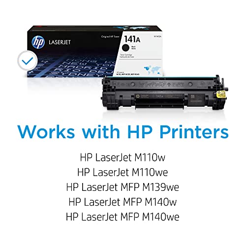 Original Hp 141A Black Toner Cartridge | Works With Hp Laserjet M110 Series, Hp Laserjet Mfp M139, M140 Series | W1410A #TOP1