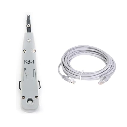 CRAFTS HAVELI Networking Tool Kit Combo Punch Down Tool KD1 & 2Mtr LAN Patch Cable