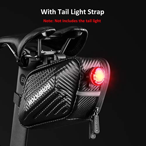 Rockbros Bike Bike Saddle Bag Bike Seat Bag Bicycle Under Seat Pack Hard Shell Quick Release Water Resistant 1.5L Cycling Pouch Wedge For For Mountain Road Folding Bike Storage Repair Kit Tools #TOP4